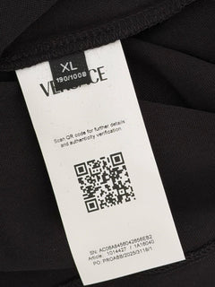 Versace Print Cotton Jersey T-Shirt Black/White XL 1014427 NWT