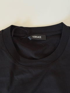 Versace Print Cotton Jersey T-Shirt Black/White 2XL 1014427 NWT