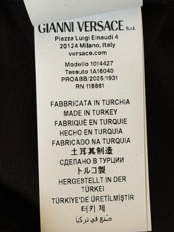 Versace Print Cotton Jersey T-Shirt Black/White 2XL 1014427 NWT