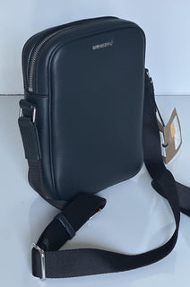 Burberry Men's Paddy Leather Crossbody Bag Dark Navy 80846161 Italy NWT