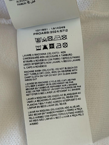 Versace Embroidered White Piquet Cotton Polo Shirt XL 1011851 NWT