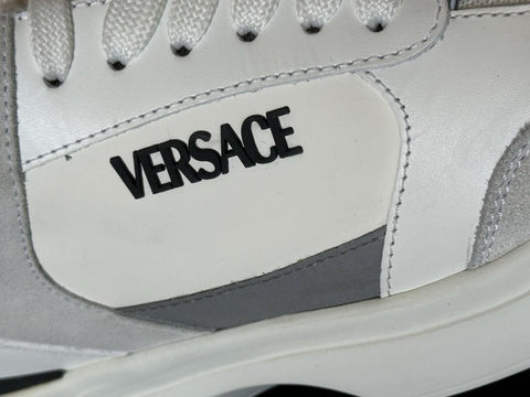 Versace Low Top Women's White Sneakers 11 US (41 Euro) 1011941 Italy NIB $825