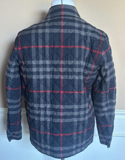 Burberry Forres Men’s Navy IP Check Cotton Jacket 8084188 L (Fits XL) NWT $1350