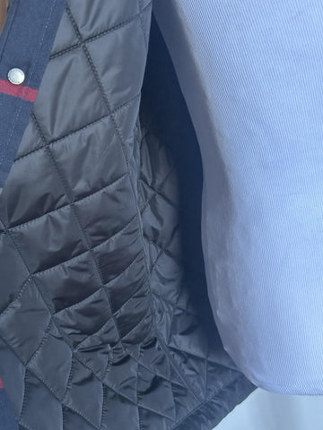 Burberry Forres Men’s Navy IP Check Cotton Jacket 8084188 L (Fits XL) NWT $1350