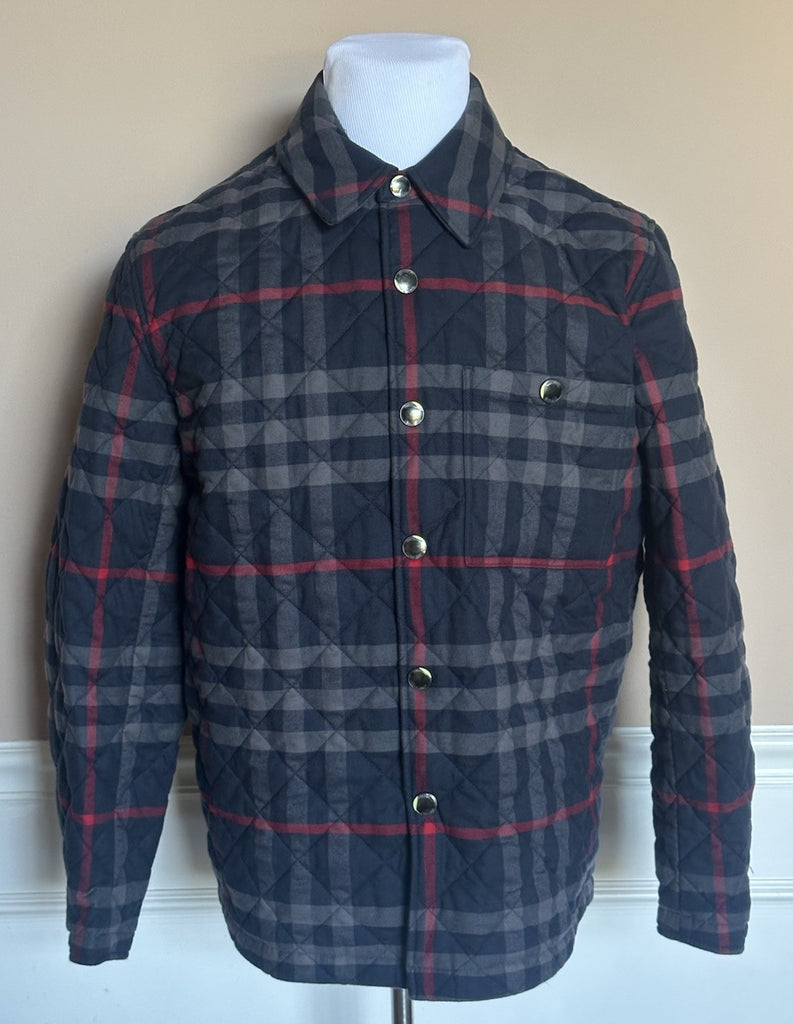 Burberry Forres Men’s Navy IP Check Cotton Jacket 8084188 S (Fits M) NWT $1350
