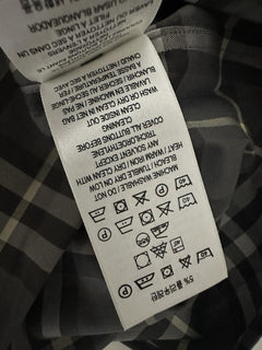 Burberry Men’s Seal Grey IP Check Dress Shirt Large 8092897 NWT $650