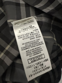 Burberry Men’s Seal Grey IP Check Dress Shirt Large 8092897 NWT $650