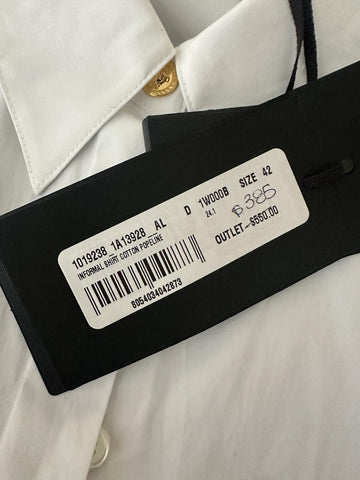 Versace Women’s Informal Long Sleeve Shirt White 8 US (42 Euro) 1019238 NWT