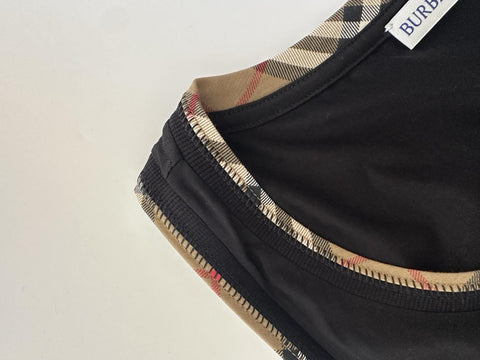 Burberry Women’s Elyssa Check Black Sleeveless Top M 8104294 NWT $435