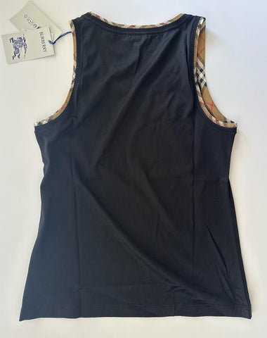 Burberry Women’s Elyssa Check Black Sleeveless Top M 8104294 NWT $435