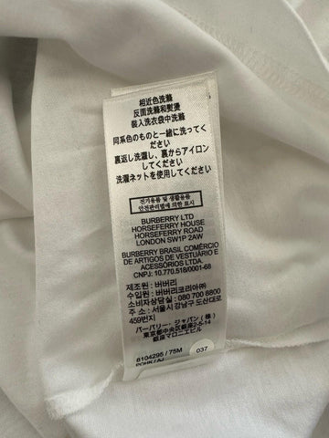 Burberry Women’s Elyssa Check White Sleeveless Top M 8104295 NWT $435