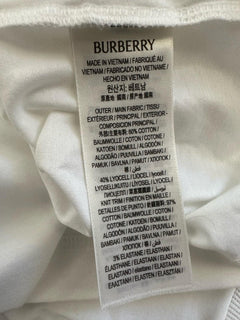 Burberry Women’s Elyssa Check White Sleeveless Top M 8104295 NWT $435