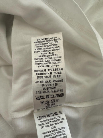 Burberry Women’s Elyssa Check White Sleeveless Top M 8104295 NWT $435