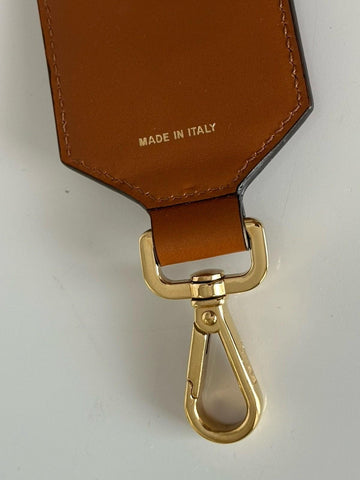FENDI Signature Leather/Fabric Adjustable Strap Brown/Black/White Italy NWT $990