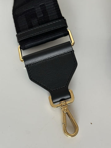 FENDI FF Logo Adjustable Strap Black Made in Italy NWT $1030
