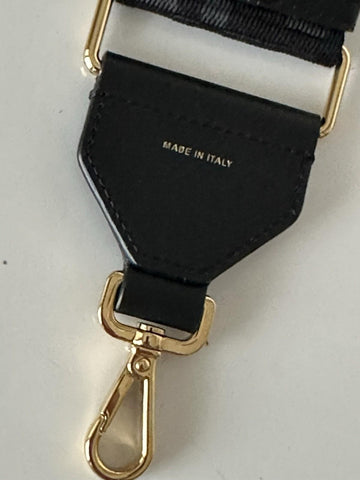 FENDI FF Logo Adjustable Strap Black Made in Italy NWT $1030