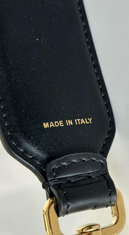 FENDI FF Logo Leather Strap Black Made in Italy NWT $790