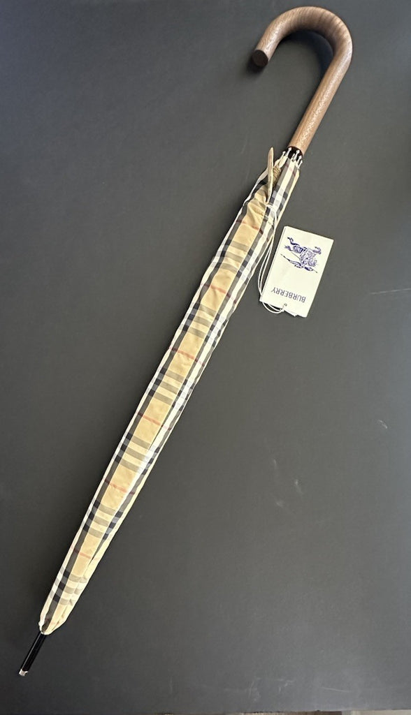 Burberry Waterloo Archive Beige Check Walking Umbrella 80777071 NWT $690