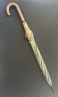 Burberry Waterloo Archive Beige Check Walking Umbrella 80777071 NWT $690