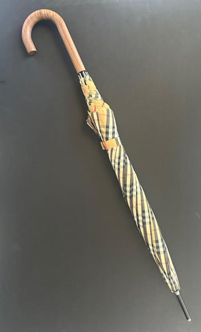 Burberry Waterloo Archive Beige Check Walking Umbrella 80777071 NWT $690