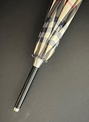 Burberry Waterloo Archive Beige Check Walking Umbrella 80777071 NWT $690