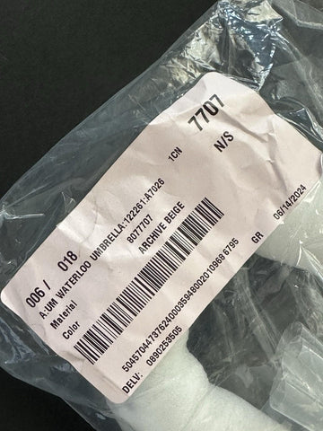 Burberry Waterloo Archive Beige Check Walking Umbrella 80777071 NWT $690