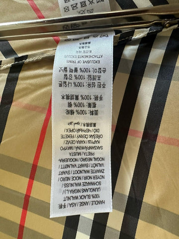 Burberry Trafalgar Folding Archive Beige Check Umbrella 80777091 NWT $580