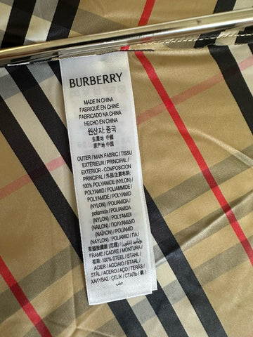 Burberry Trafalgar Folding Archive Beige Check Umbrella 80777091 NWT $580