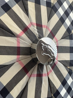 Burberry Trafalgar Folding Archive Beige Check Umbrella 80777091 NWT $580