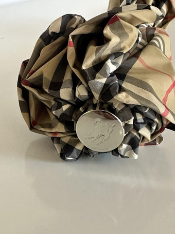 Burberry Trafalgar Folding Archive Beige Check Umbrella 80777091 NWT $580
