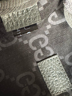 Gucci Maxi GG Logo Gray/Black Nylon Belt Bag 767934 IT NWT