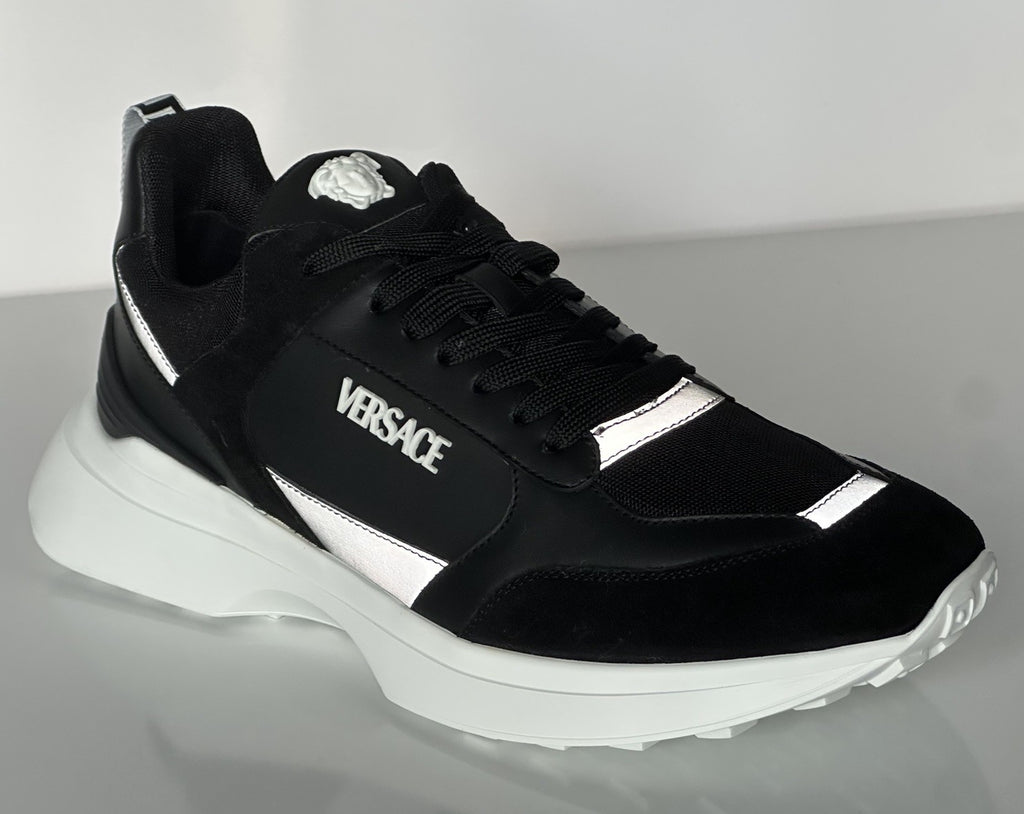 Versace Medusa Men’s Black Sneakers 14 US (47 Euro) 1011942 IT NIB