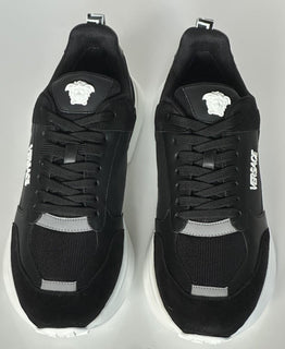 Versace Medusa Men’s Black Sneakers 14 US (47 Euro) 1011942 IT NIB
