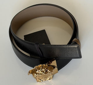 Versace Medusa-Buckle Reversible Leather Black/Brown Belt 90 (36) 1010325 NWT