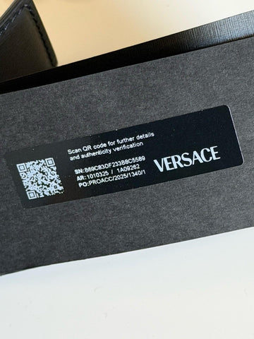 Versace Medusa-Buckle Reversible Leather Black/Brown Belt 105 (42) 1010325 NWT