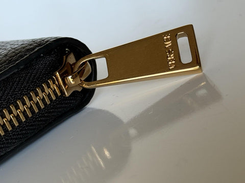 Versace Black Calf Leather Myth Zip Around Wallet 1016840 Made in Italy NWT $725