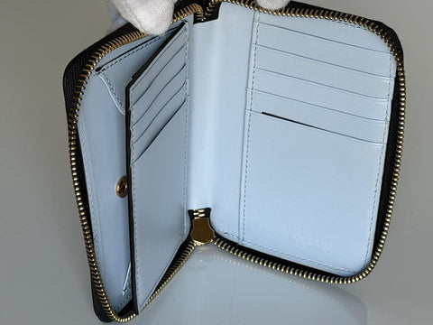 Versace Black Calf Leather Myth Zip Around Wallet 1016840 Made in Italy NWT $725