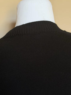 Versace Medusa Embroidered Knit Sweater Black 46 US (56 Eu) 1011884 NWT $1300