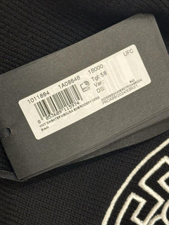 Versace Medusa Embroidered Knit Sweater Black 48 US (58 Eu) 1011884 NWT $1300