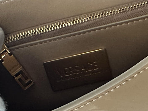 Versace Greca Goddess Leather Blush Large Hobo Bag 1013166 Italy NWT $1795