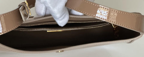 Versace Greca Goddess Leather Blush Large Hobo Bag 1013166 Italy NWT $1795