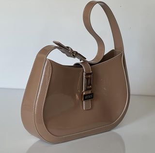 Versace Greca Goddess Leather Blush Large Hobo Bag 1013166 Italy NWT $1795