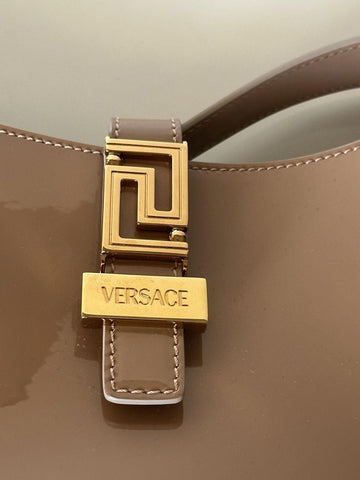 Versace Greca Goddess Leather Blush Large Hobo Bag 1013166 Italy NWT $1795