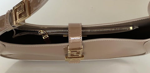 Versace Greca Goddess Leather Blush Large Hobo Bag 1013166 Italy NWT $1795