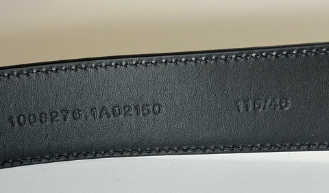 Versace Gold Medusa-Buckle Black Leather Belt 115 (46) Italy 1006276 NWT $600