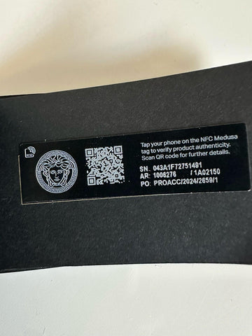 Versace Gold Medusa-Buckle Black Leather Belt 120 (48) Italy 1006276 NWT $600