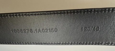 Versace Gold Medusa-Buckle Black Leather Belt 120 (48) Italy 1006276 NWT $600