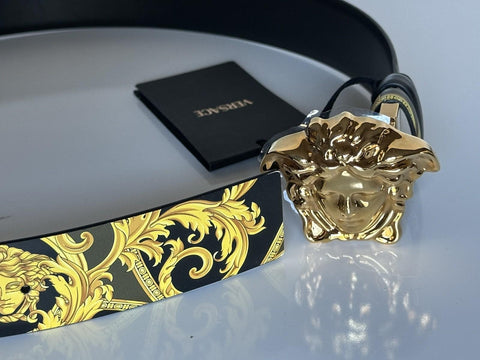 Versace Medusa-Buckle Reversible Leather Belt 85 (34) DCU6705 NWT $625