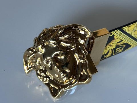 Versace Medusa-Buckle Reversible Leather Belt 85 (34) DCU6705 NWT $625