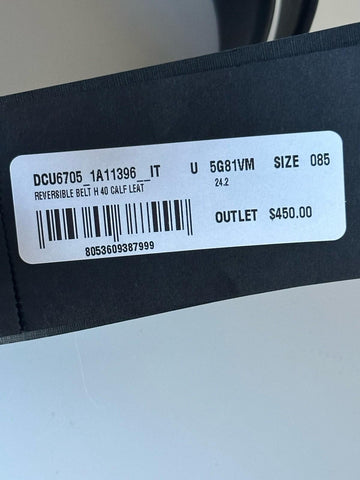 Versace Medusa-Buckle Reversible Leather Belt 85 (34) DCU6705 NWT $625